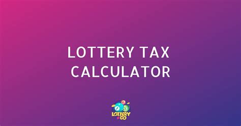 taxes on lottery winnings calculator canada